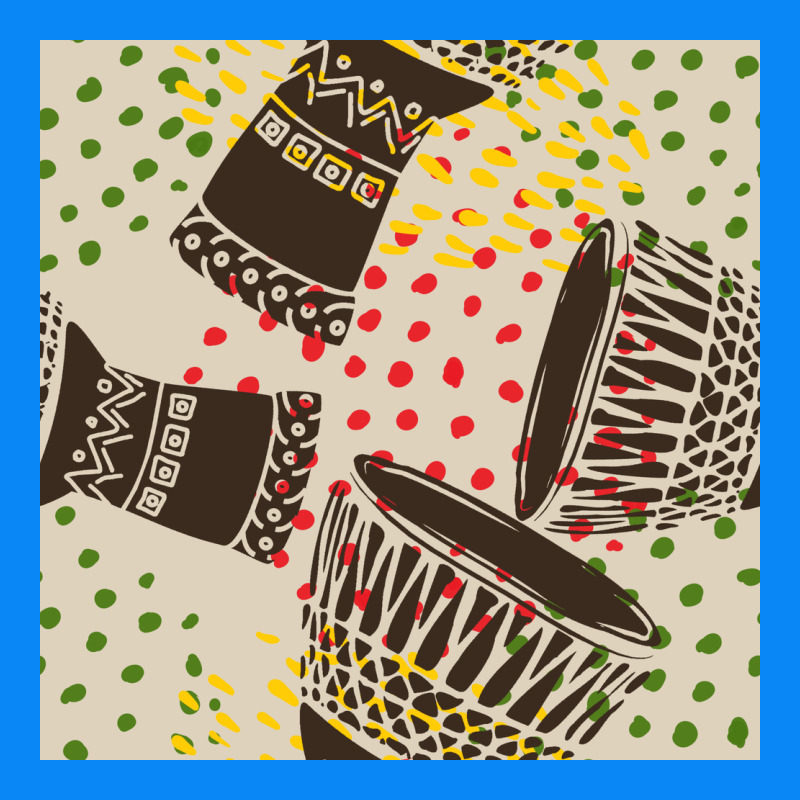 African Drum Seamless Pattern Zipper Hoodie by BundleAndBundleShop | Teevron