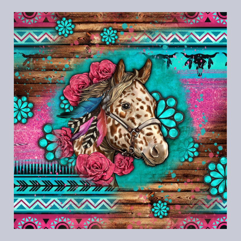 Floral Horse Heavyweight Hoodie by LillyAllenDesigns | Teevron