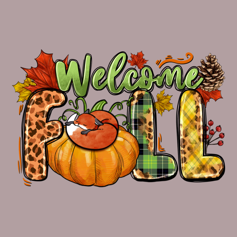 Welcome Fall Vintage Hoodie by NancyCooperArtShop | Teevron