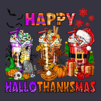 Happy Hallothanksmas Coffee Cups Vintage Hoodie | Teevron