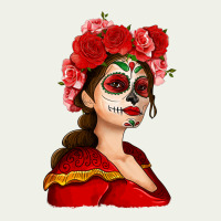 Sugar Skull Girl Urban Heavy Tee | Teevron
