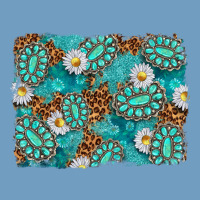 Leopard And Turquoise Gemstone Background Urban Heavy Tee | Teevron