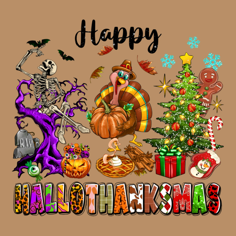 Happy Hallothanksmas Vintage Hoodie by texasbilliewilder | Teevron