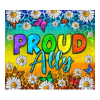 LGBTQ+ proud ally with daisy | Teevron