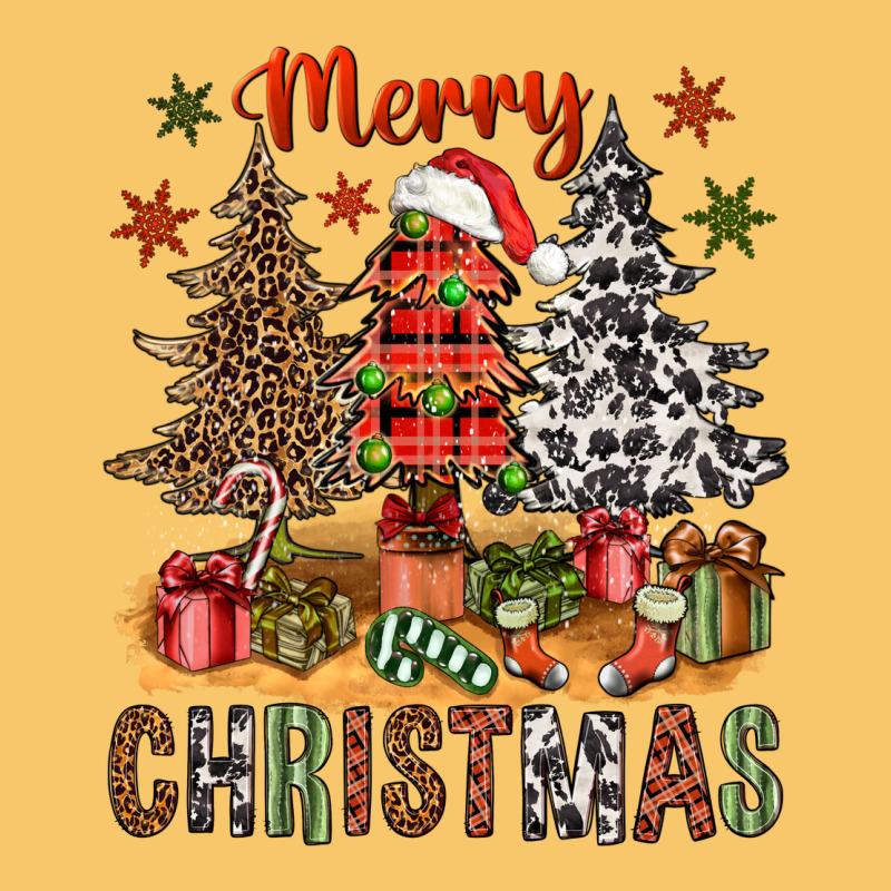 Merry Christmas With Western Trees Vintage Hoodie by NancyCooperArtShop | Teevron