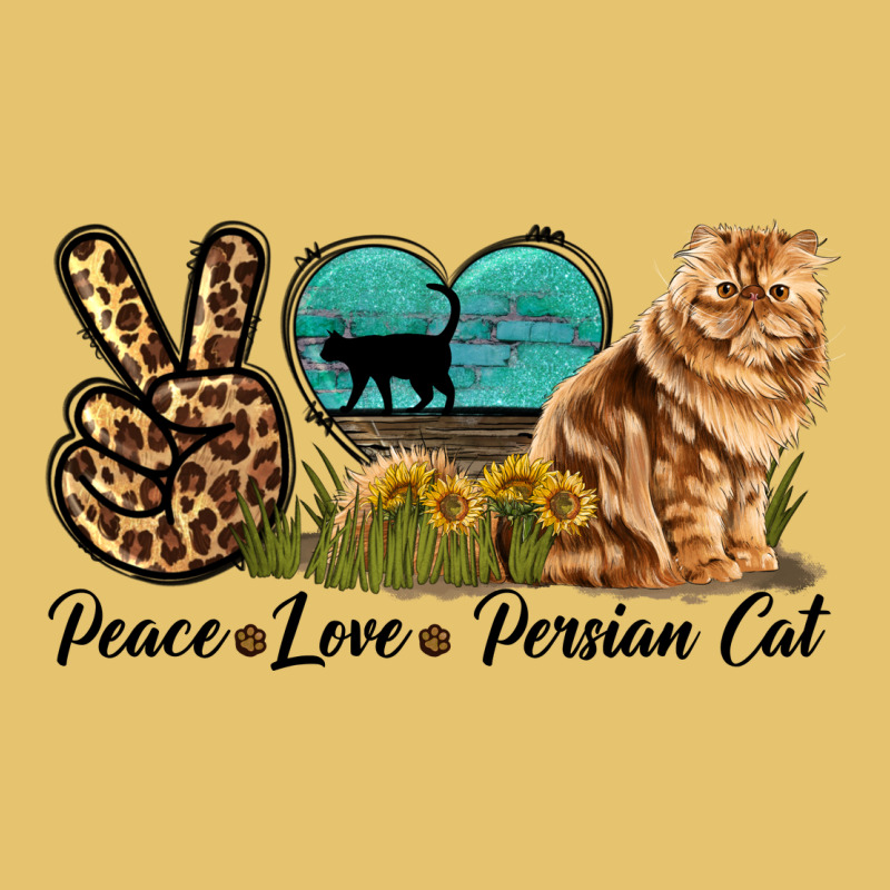Peace Love Persian Cat Premium Sweatshirt by LillyAllenDesigns | Teevron