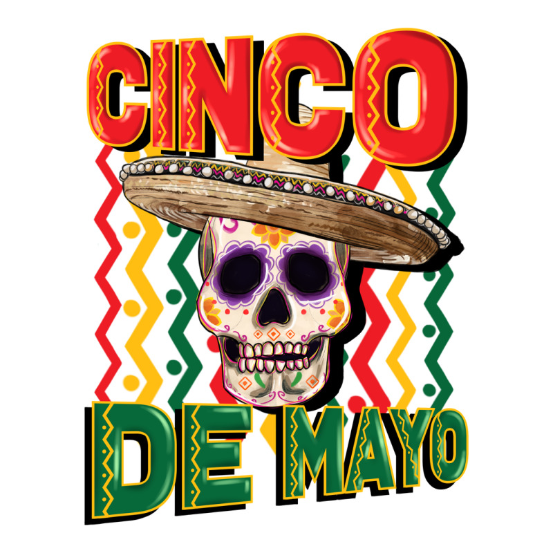 Cinco De Mayo With Skull Long Sleeve Tee by CowGirlArtShop | Teevron