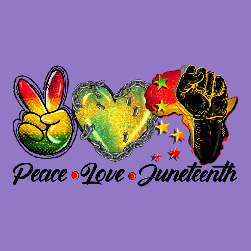 Peace Love Juneteenth Urban Hoodie by BarkalooDesign | Teevron
