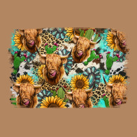 Highland Cow Western Background Long Sleeve Tee | Teevron