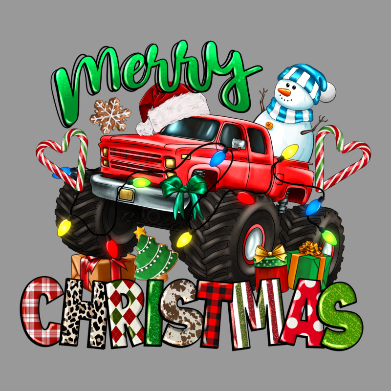 Merry Christmas Monster Truck Vintage Hoodie by texasbilliewilder | Teevron