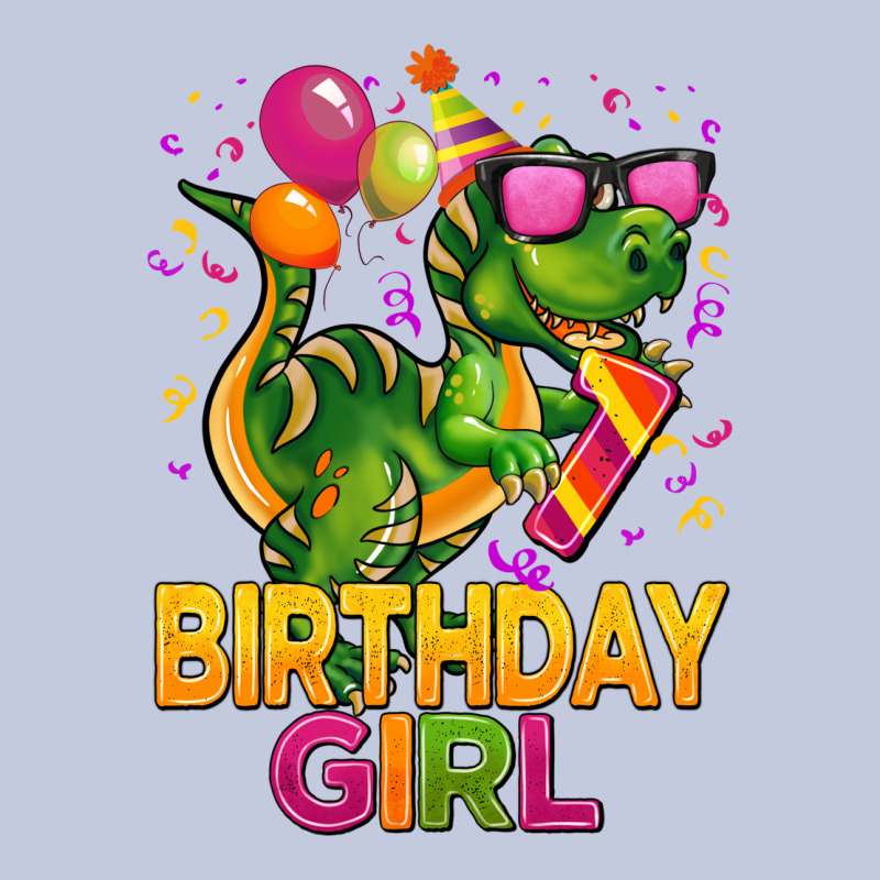 1st Birthday Girl T Rex Pink Long Sleeve Tee by CowGirlArtShop | Teevron