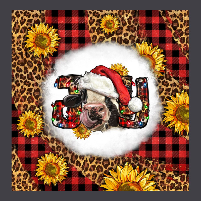 Joy Christmas Cow Heavyweight Hoodie by LillyAllenDesigns | Teevron