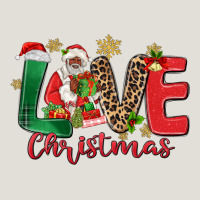 Love Christmas Black Santa Heavy Core Tee | Teevron