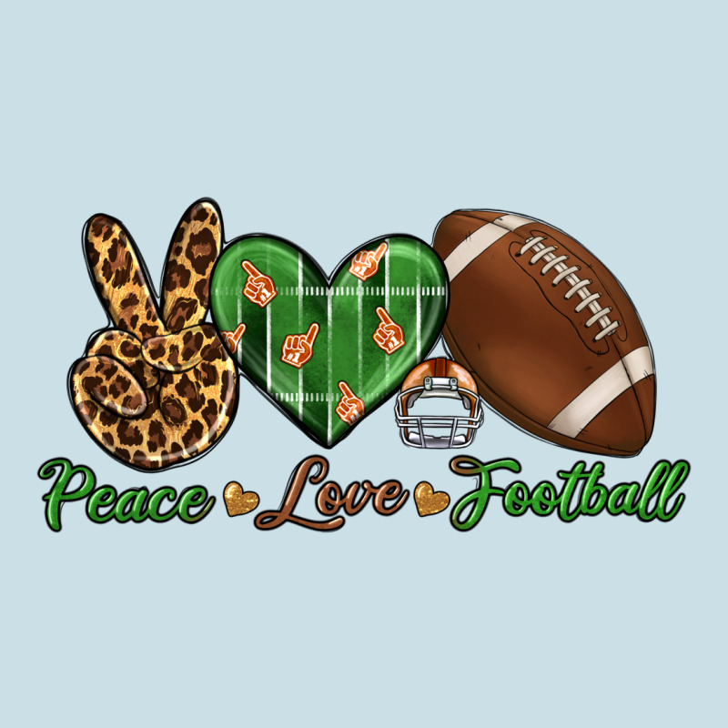 Peace Love Football Ladies Tee by BundleAndBundleShop | Teevron