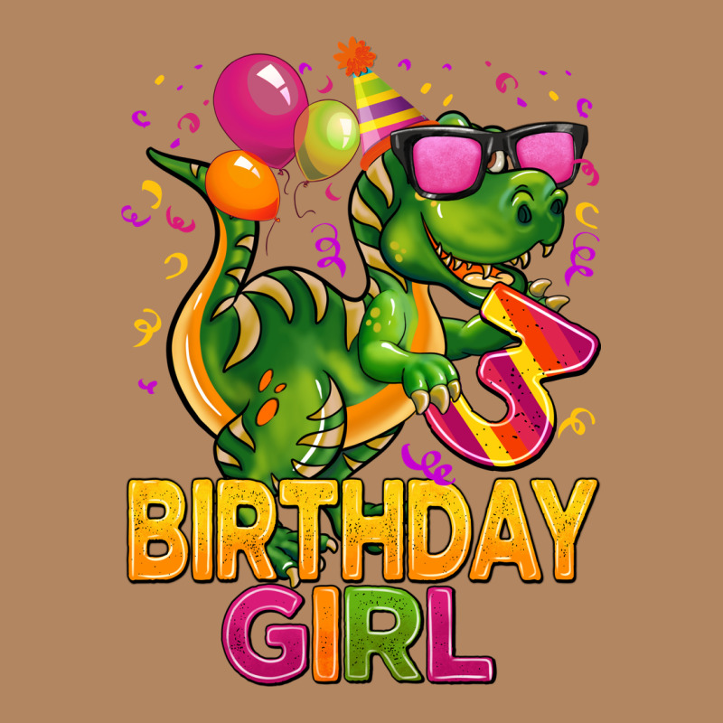 3rd Birthday Girl T Rex Pink Long Sleeve Tee by CowGirlArtShop | Teevron