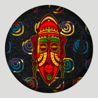 African Masks Round Earrings 2 Zipper Hoodie | Teevron