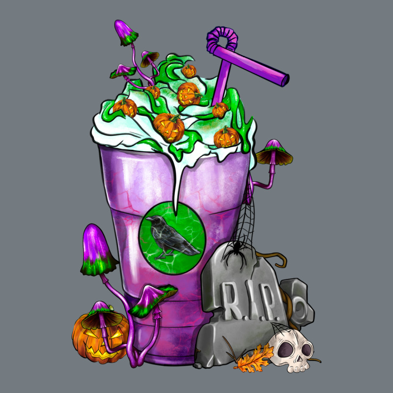 Halloween Cold Drink Frappe With Tombstone Heavyweight Sweatshirt by FaDigitalArtStudio | Teevron
