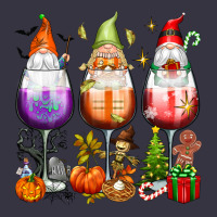 Hallothanksmas Wine Glasses And Gnomes Vintage Hoodie | Teevron