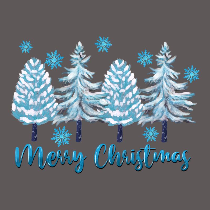 Merry Christmas Blue Trees Premium Hoodie by FaDigitalArtStudio | Teevron
