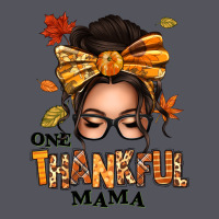 One Thankful Mama Afro Messy Bun Vintage Hoodie | Teevron
