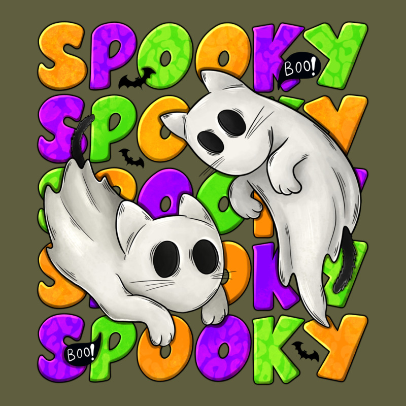 Spooky With Ghost Cats Vintage Tee by texasbilliewilder | Teevron