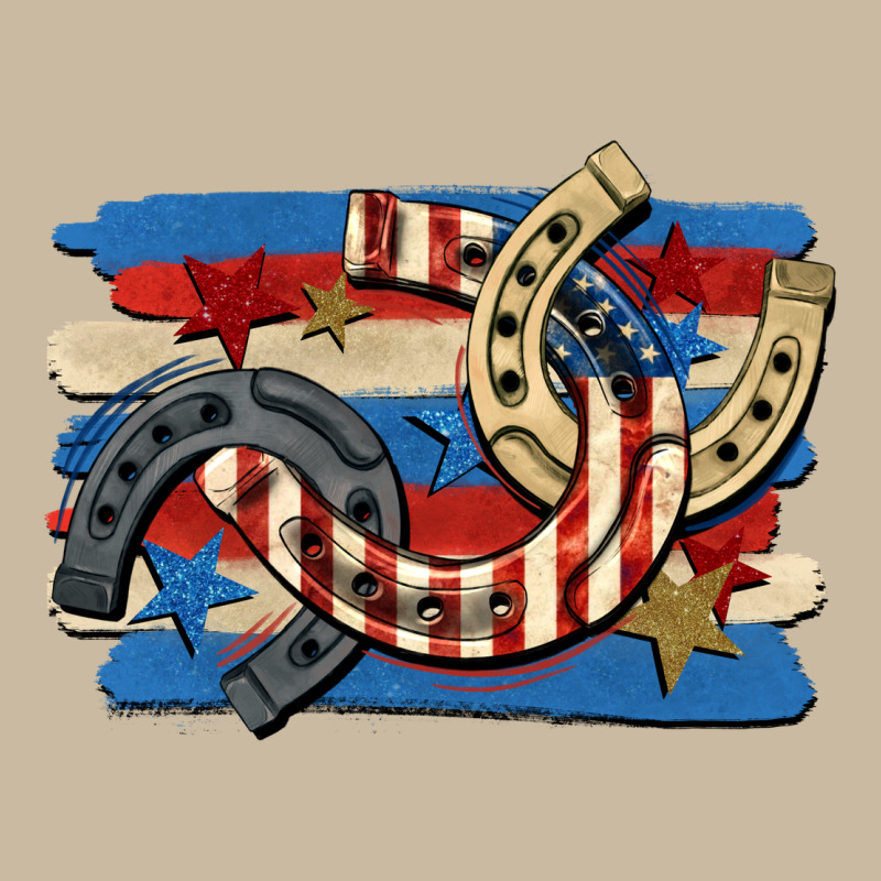 4th Of July Horseshoe Long Sleeve Tee by CowGirlArtShop | Teevron