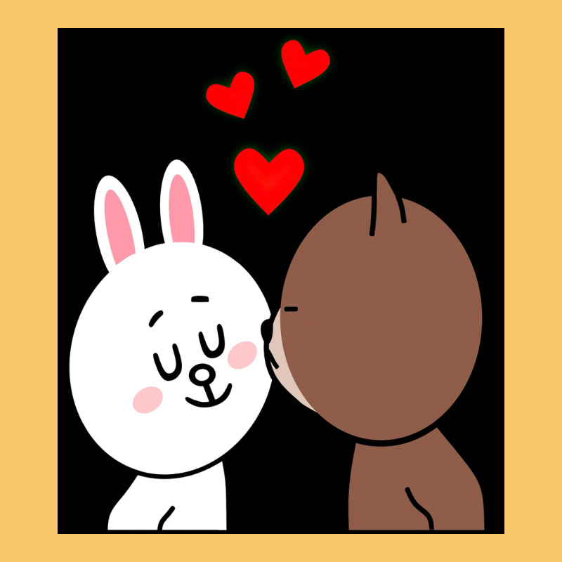 Brown Bear Cony Bunny Rabbit The Kiss Vintage Hoodie by tuanDangUi | Teevron