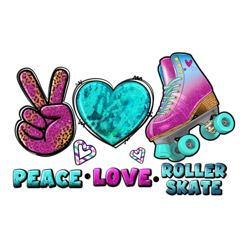 Peace Love Roller Skate Premium Tee by BundleAndBundleShop | Teevron
