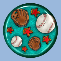 Baseball With Sunflower Round Earrings Premium Hoodie | Teevron