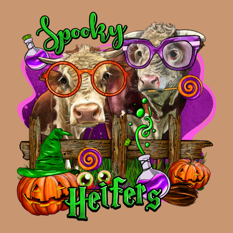 Spooky Halloween Cows Heavyweight Hoodie by LillyAllenDesigns | Teevron