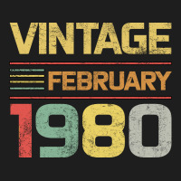 Born In 1980 Vintage February Classic Tee | Teevron
