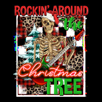 Rockin' Around The Christmas Tree Skeleton Heavy Core Tee | Teevron