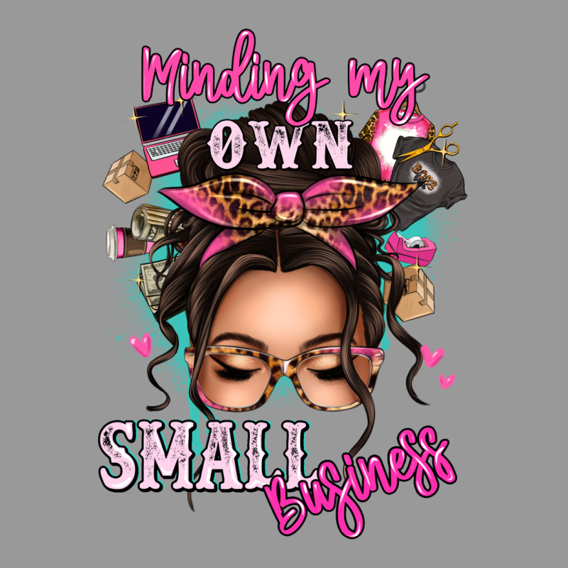 Minding My Own Small Business Messy Bun Vintage Hoodie by texasbilliewilder | Teevron