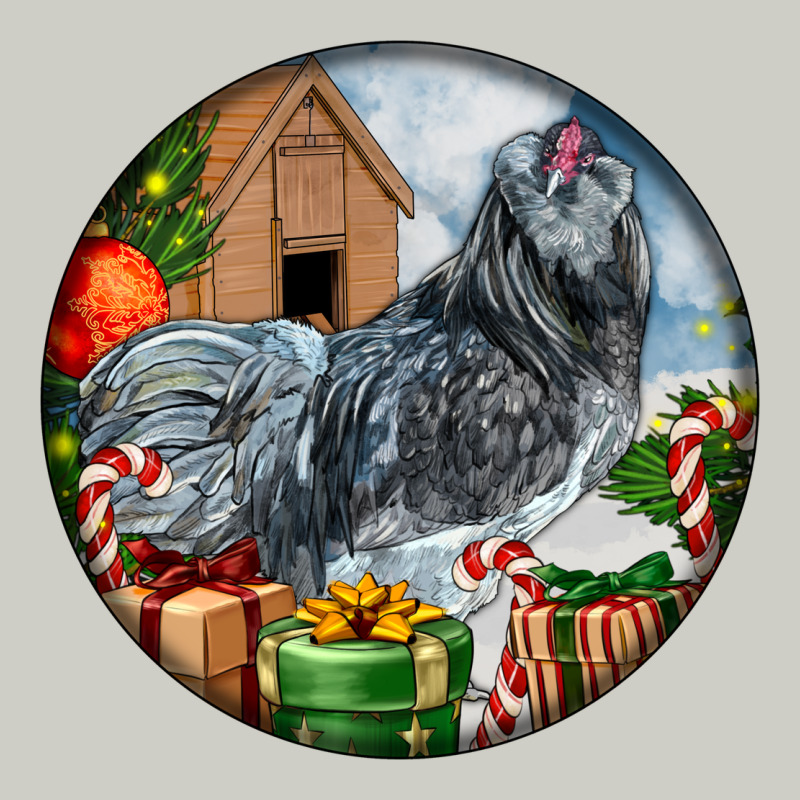 Ameraucana Rooster Christmas Heavyweight Hoodie by LillyAllenDesigns | Teevron