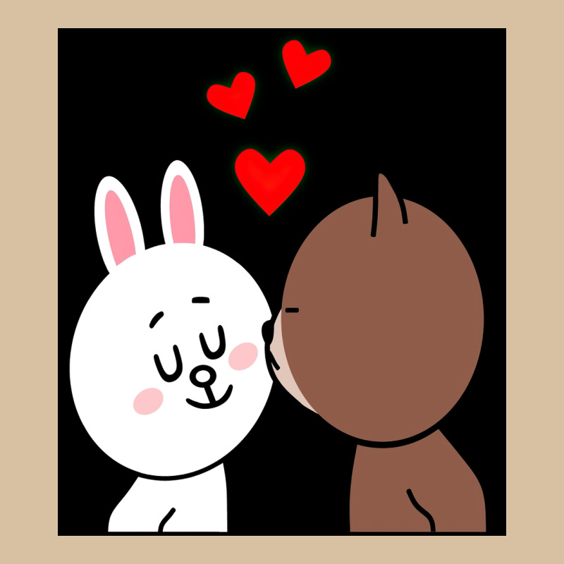 Brown Bear Cony Bunny Rabbit The Kiss Heavyweight Hoodie by tuanDangUi | Teevron