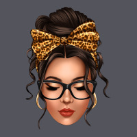 Caucasian Leopard Messy Bun Vintage Hoodie | Teevron