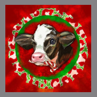 Christmas Holstein Calf Face Heavyweight Hoodie | Teevron