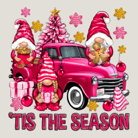 Tis' The Season Pink Christmas Gnomes Truck Heavy Core Tee | Teevron