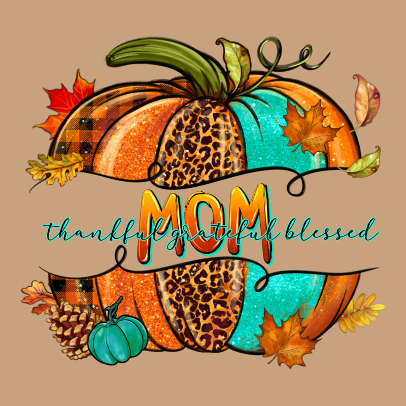 Thankful Grateful Blessed Mom Pumpkin Vintage Tee by NancyCooperArtShop | Teevron
