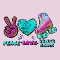 Peace Love Roller Skate Ladies Tee | Teevron