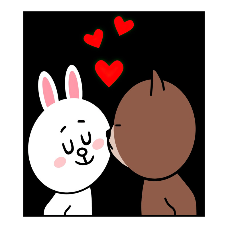 Brown Bear Cony Bunny Rabbit The Kiss Ladies Tee by tuanDangUi | Teevron