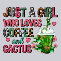 Just A Girl Who Loves Coffee And Cactus Frappe Heavyweight Sweatshirt | Teevron