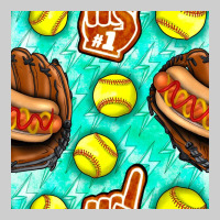 Softball Glove And Hotdog Seamless Pattern Premium Tee | Teevron
