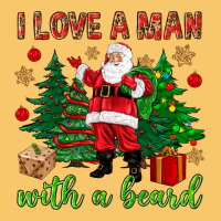 I Love A Man With A Beard Christmas Vintage Hoodie | Teevron