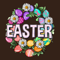 Easter With Eggs And Daisy Heavy Core Tee | Teevron