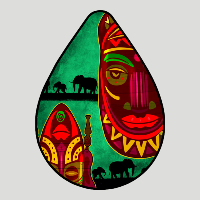 African Masks Teardrop  3 Zipper Hoodie by BundleAndBundleShop | Teevron
