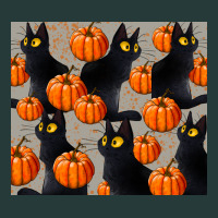 Black Cat With Pumpkins Tumbler Premium Sweatshirt | Teevron