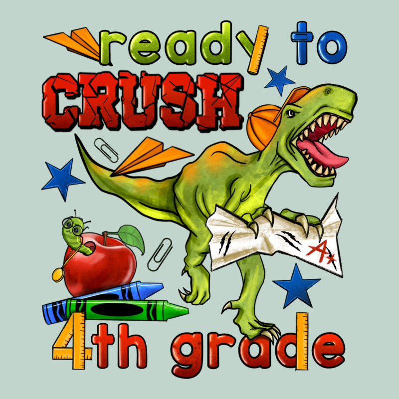 Ready To Crush 4th Grade Zipper Hoodie by BundleAndBundleShop | Teevron