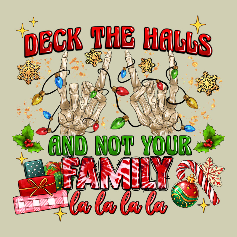 Deck The Halls And Not Your Family Heavy Core Tee by MaliasSmallBusiness | Teevron