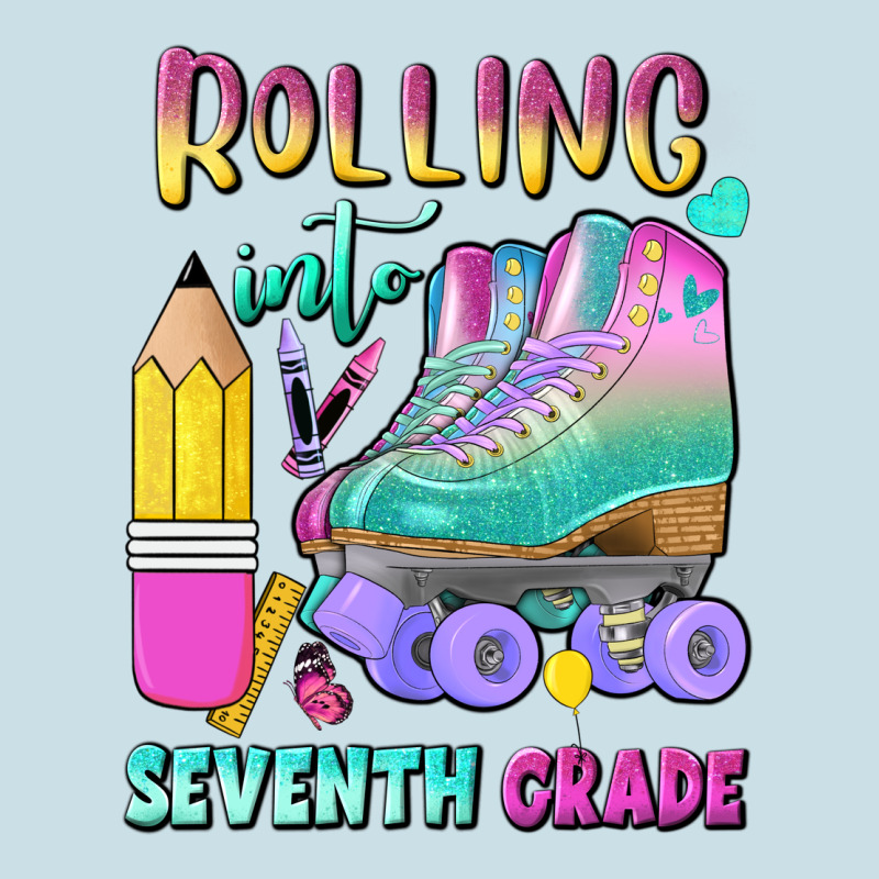 Rolling Into Seventh Grade Ladies Tee by BundleAndBundleShop | Teevron